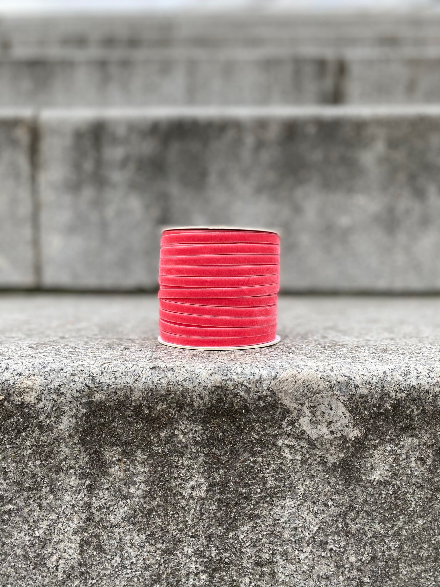 Coral on sale velvet ribbon