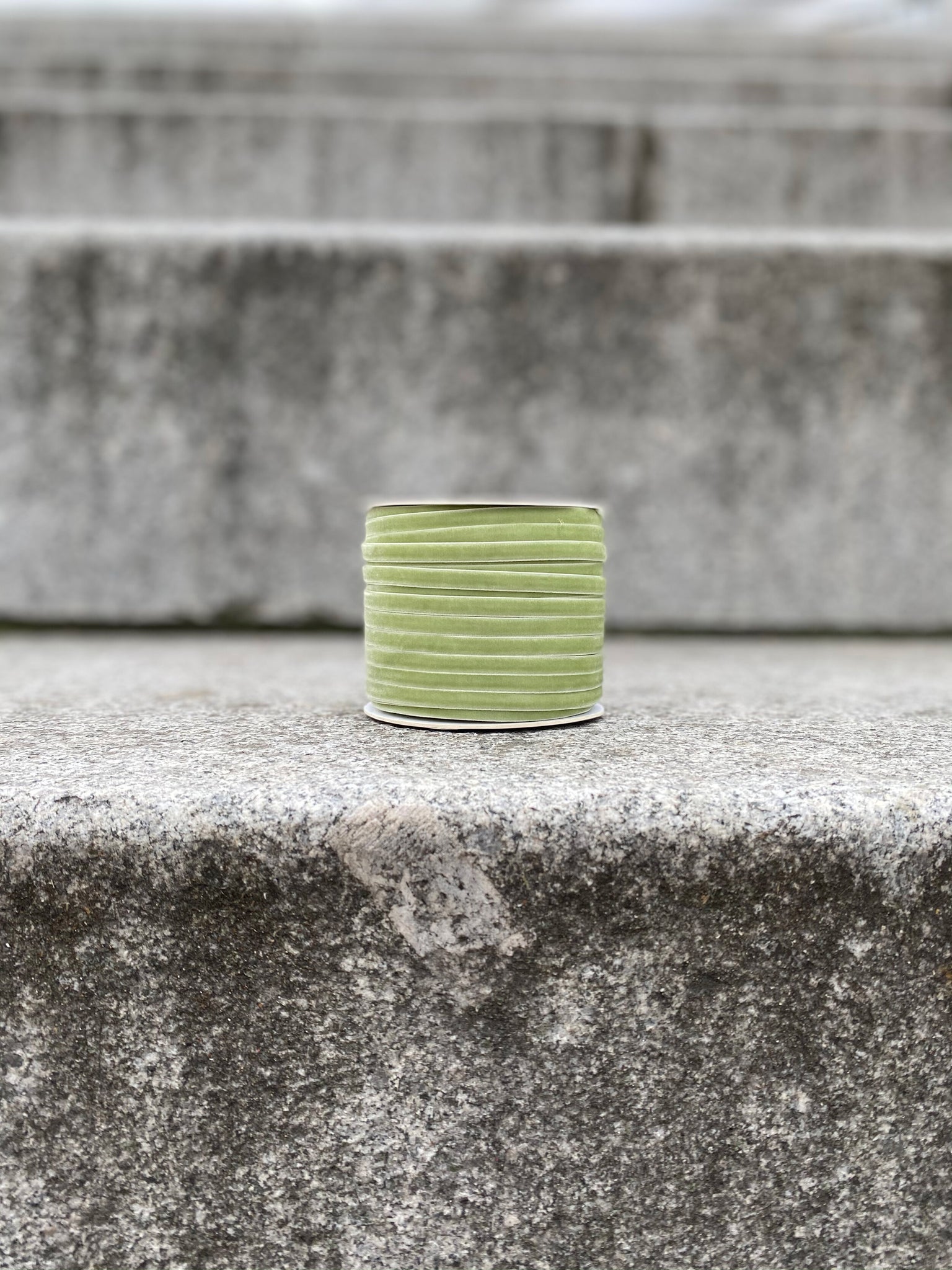 Pistachio Green Velvet Ribbon