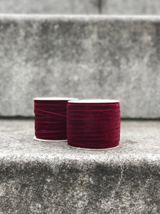 Burgundy Velvet Ribbon