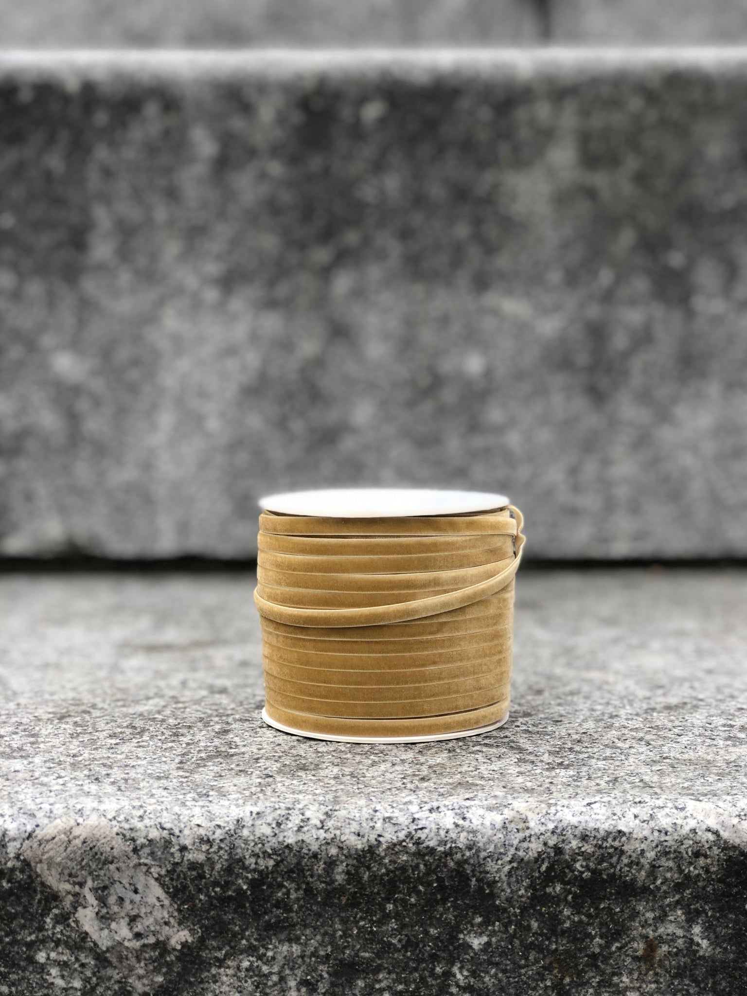 Mustard Yellow Velvet Ribbon