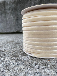 Cream White Velvet Ribbon